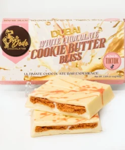 Viral Dodo Dubai White Chocolate Cookie Butter Bliss Ultimate Chocolate Bar Experience